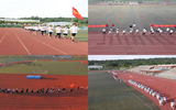 青春接力！淮南师范学院师生用奔跑喜迎中国共产党成立100周年           