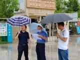 亳州市文明城市创建督察组孟庆德一行督察亳州一小文明创建工作           