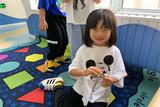 合肥市荣幼教育集团丽水分园中三班开展了打击乐节奏活动《你笑起来真好看》