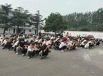 淮北市烈山区中等专业学校开展9.18防空疏散演练活动