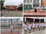 庐江县城南小学升旗仪式：和美新“扣” 魅力南小            