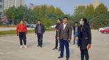淮南联合大学党委委员、宣传统战部部长史学丽率队调研淮南联合大学北校区校园环境            