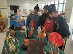淮南联合大学学生参观第十五届科技文化艺术周校外科技作品展            