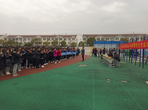 怀远农场中学冬季跑操比赛促成长                      