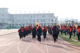 淮北市杜集区实验小学举行阳光大课间冬季跑操比赛   