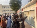 安徽省怀宁县第二中学举办“庆元旦迎新年”书画展活动 