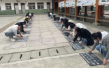 望江县古炉中心学校开展教师粉笔字书写比赛活动