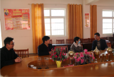 怀远县教育体育局调研走访农场中学一线教师   