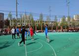 蒙城县城关三小三阳路校区举行抗击疫情师生友谊篮球赛
