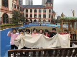 合肥市宿州路幼儿园教育集团湖畔分园开展植物砸染特色活动