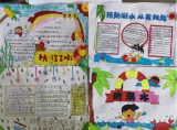 庐江县矾山镇探山小学开展预防溺水安全手抄报评比活动