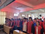 灵璧县九顶初级中学举行2022年入团仪式