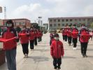 凤阳县亮岗学校举行少先队新队员入队仪式