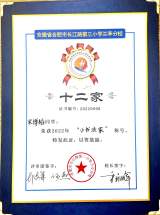 合肥市长江路第三小学兰亭分校举行首届“十二家”评选表彰会