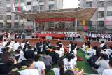 宿松县实验中学：举行毕业欢送大会  加强学生感恩教育    