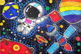 璀璨星空下，放飞少年梦——合肥六小中铁五7中队开展航空航天项目化学习活动
