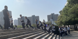 合肥新城高升学校进行“9·18”防空防灾疏散演练活动