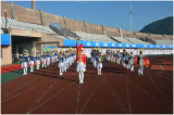 宁国市西津小学“金帆”管乐团参演宁国市2022全民健身运动会开幕式