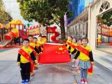 合肥市宿州路幼儿园大四班举行升旗仪式