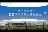 选题论证明方向   且思且行共芬芳——安师大肥东附中举行2023年度课题选题论证会