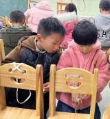 怀远县幼儿园江山御景分园大班组开展幼小衔接“我会系鞋带”              
