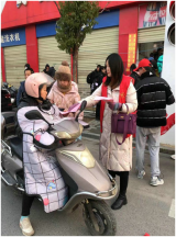 宿松县实验中学开展文明创建宣传志愿者服务活动