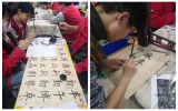 界首一中社团活动：书写方正字体，培养书法兴趣    