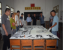 歙县三阳镇老年学校举办“笔墨丹青庆七一”书画展