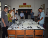 歙县三阳镇老年学校举办“笔墨丹青庆七一”书画展