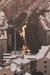 雪后“鎏金”夕照