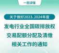 一图读懂 | 2023、2024年度全国碳排放权交易发电行业配额总量和分配方案  