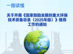2025年国家鼓励发展的重大环保技术装备推荐工作启动