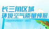 美丽长三角 | 长三角区域环境空气质量预报（2025年5月20日—26日）