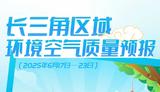 图说｜长三角区域环境空气质量预报（2025年6月17日—23日） 